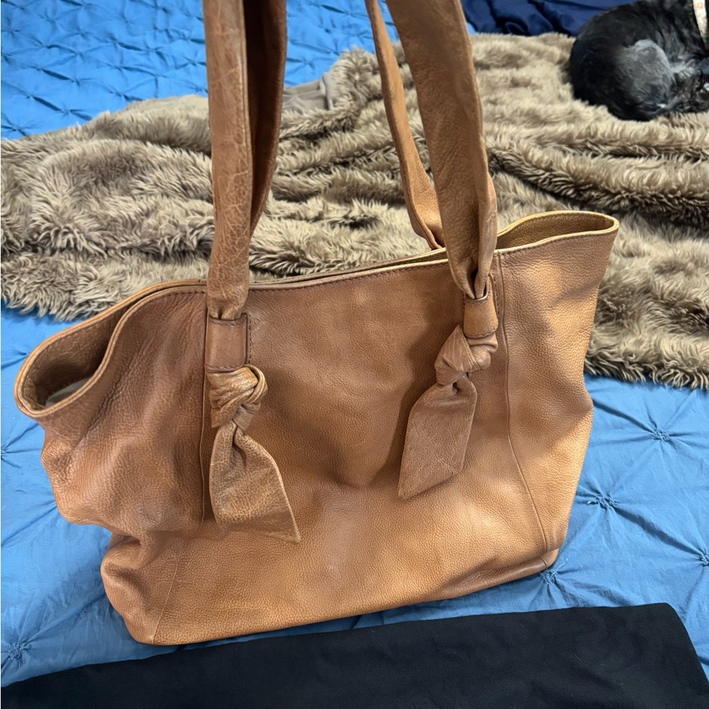 Frye Tan Leather Shoulder Bag